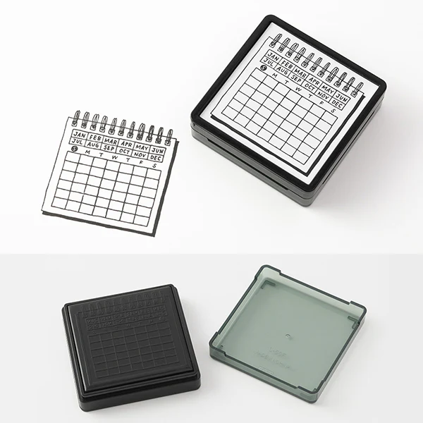 Midori Paintable Stamp Pre-inked Calendar - Image 3