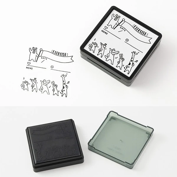Midori Paintable Stamp Pre-inked Exercise - Image 3