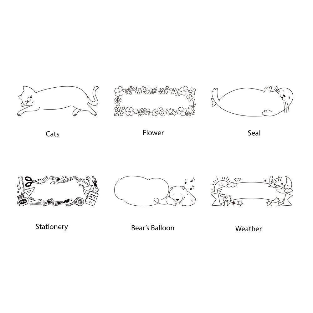 Midori Paintable Stamp Pre-Inked Half Size Flower - Image 6