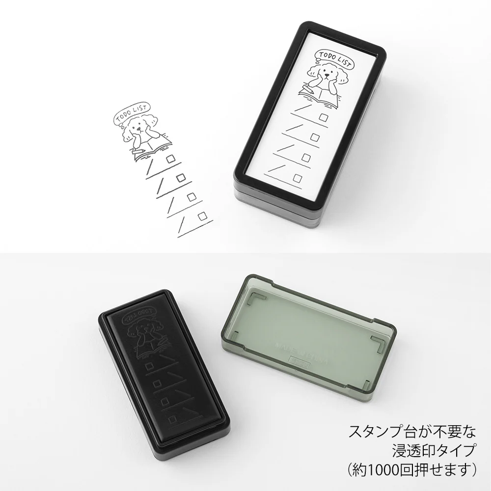 Midori Paintable Stamp Pre-inked Half Size To Do List - Image 4