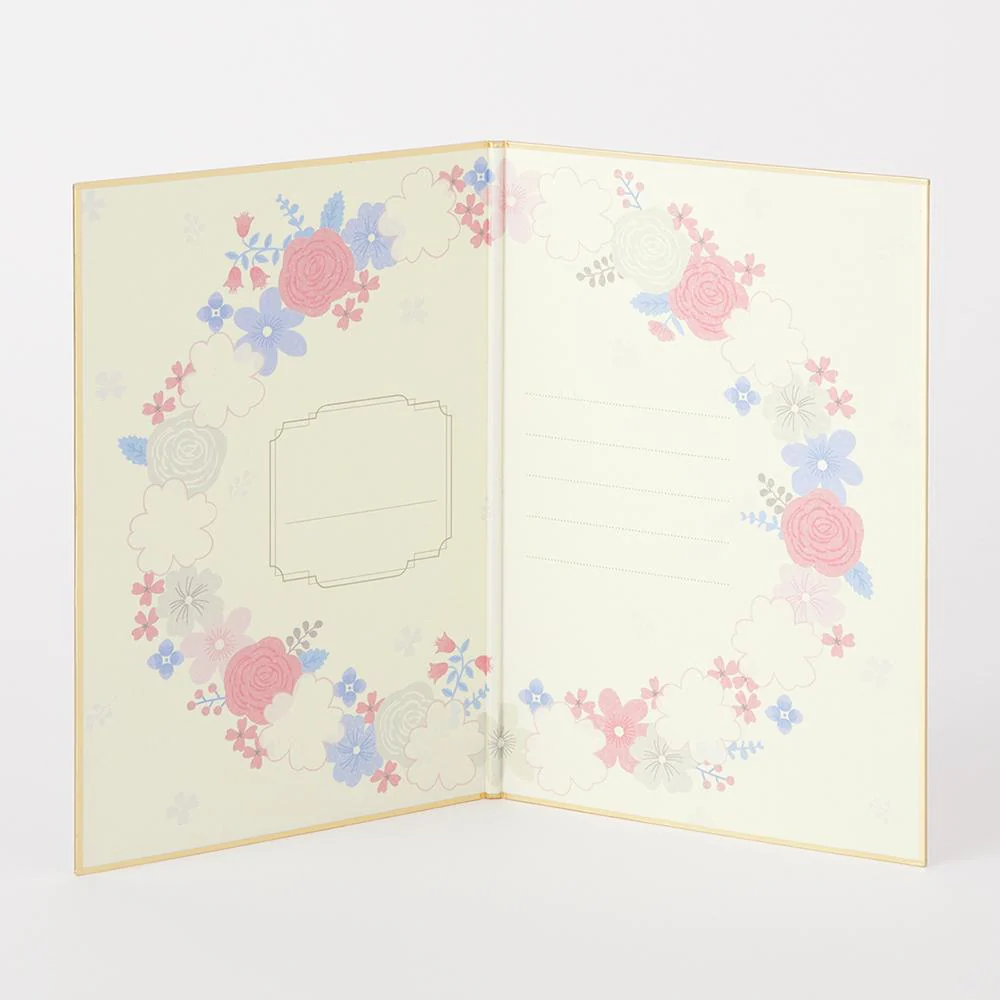 Midori Wreath Foldable Signature Board B6 With Envelope (For 10 People) - Image 6