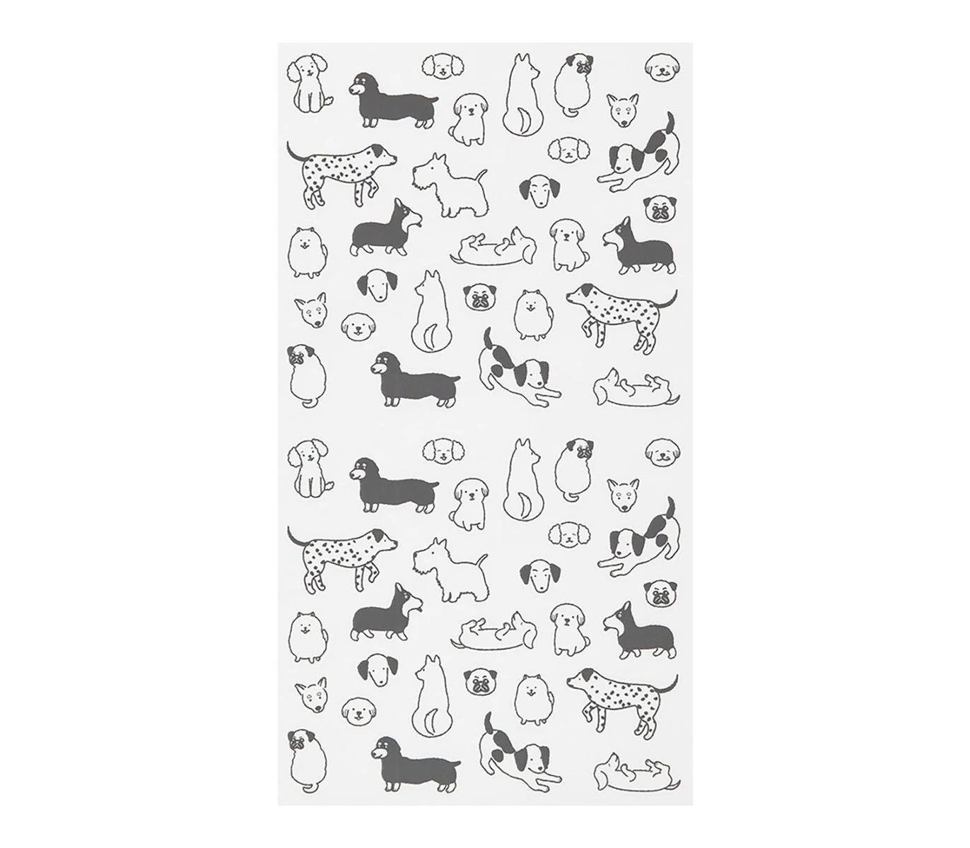 Midori Notebook Sticker - Dogs - Image 2