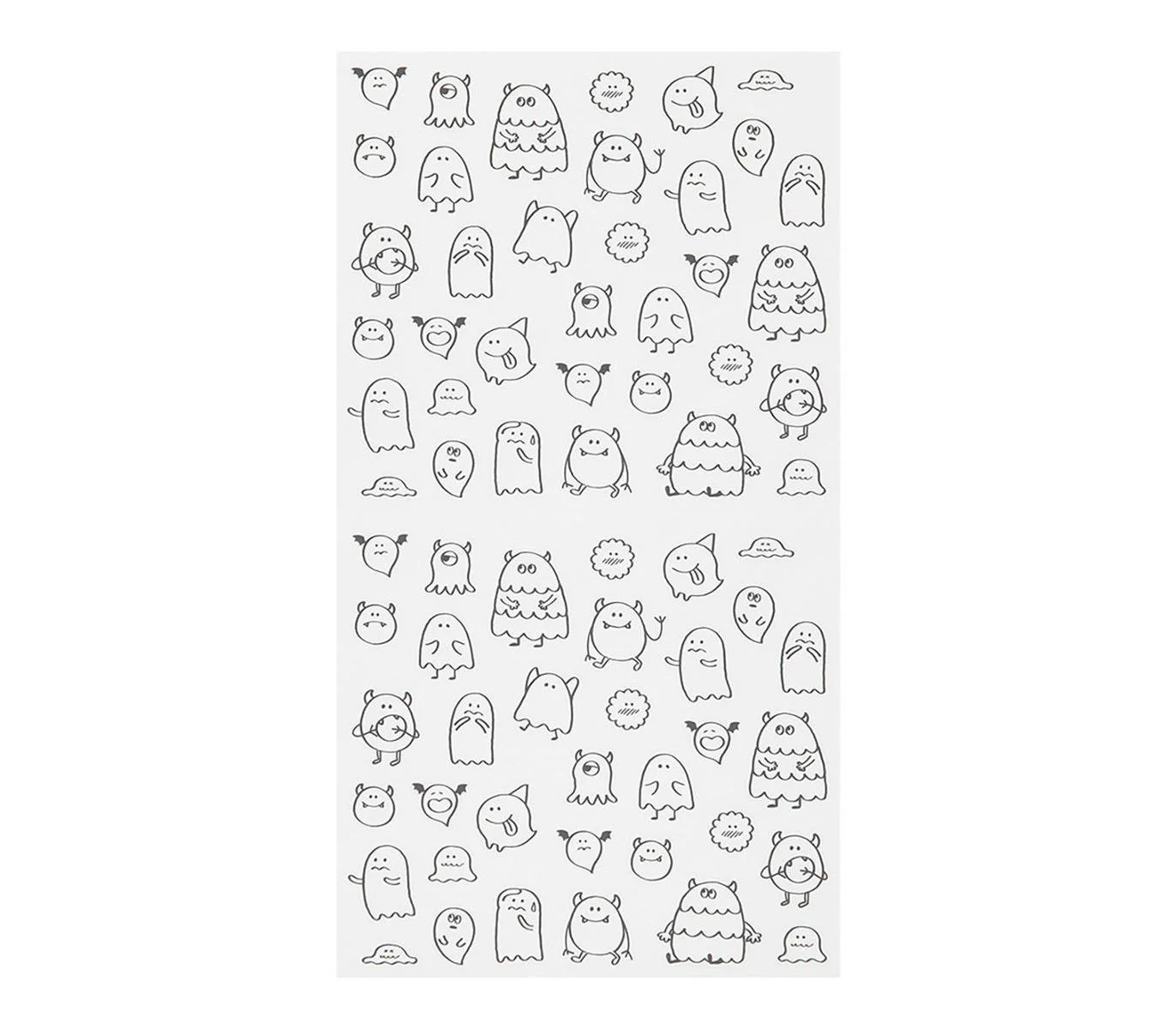 Midori Notebook Sticker - Monsters - Image 2