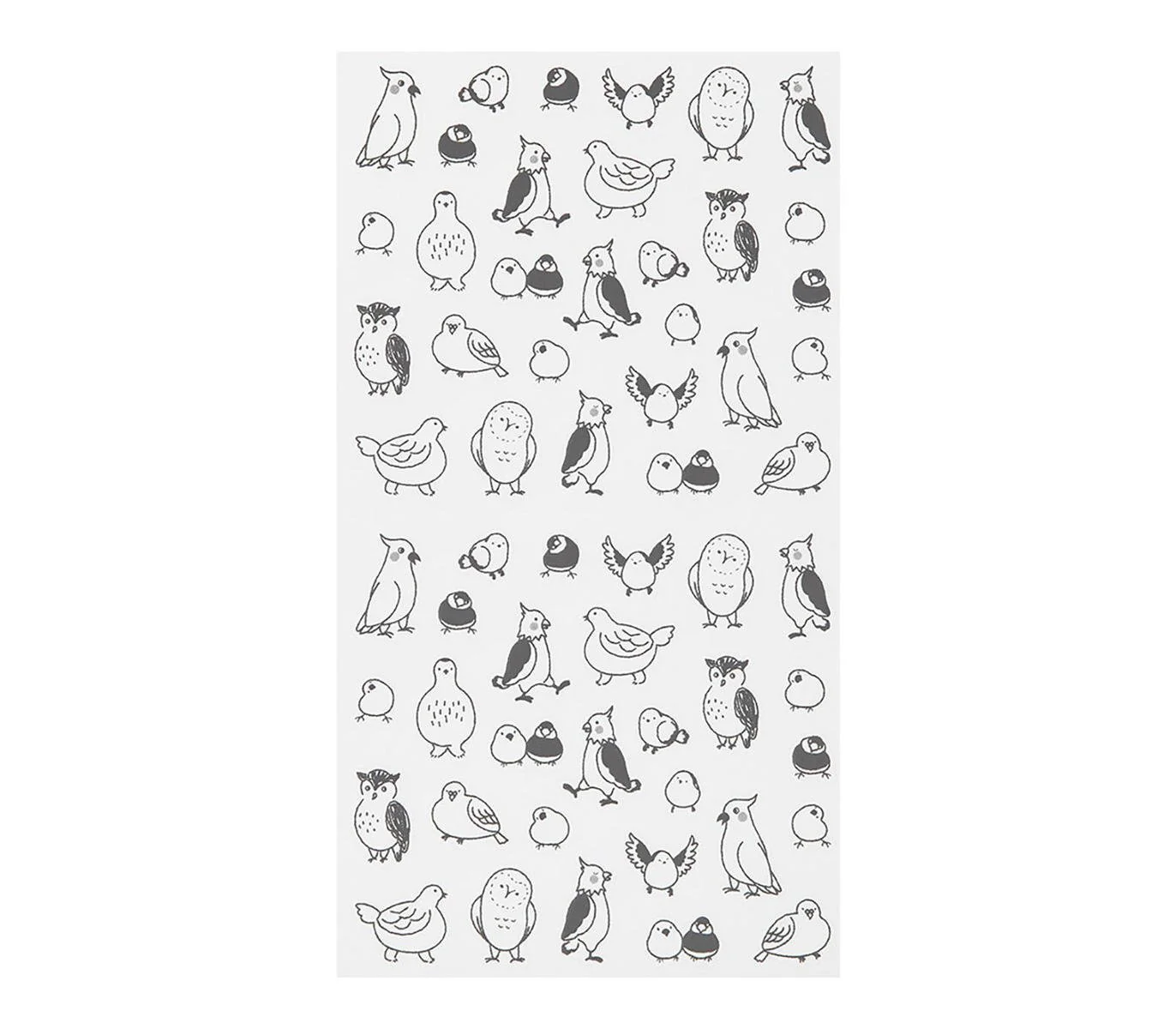 Midori Notebook Stickers - Talking Birds - Image 2