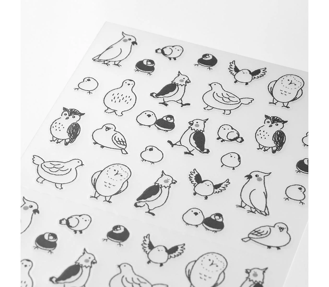 Midori Notebook Stickers - Talking Birds - Image 3