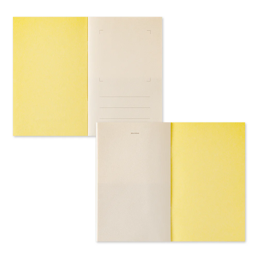 Midori Sticker Book with Pocket - Yellow - Image 2