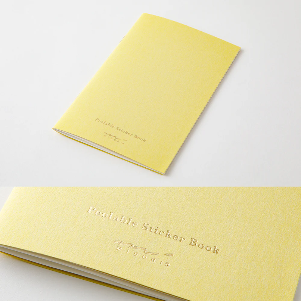 Midori Sticker Book with Pocket - Yellow - Image 7