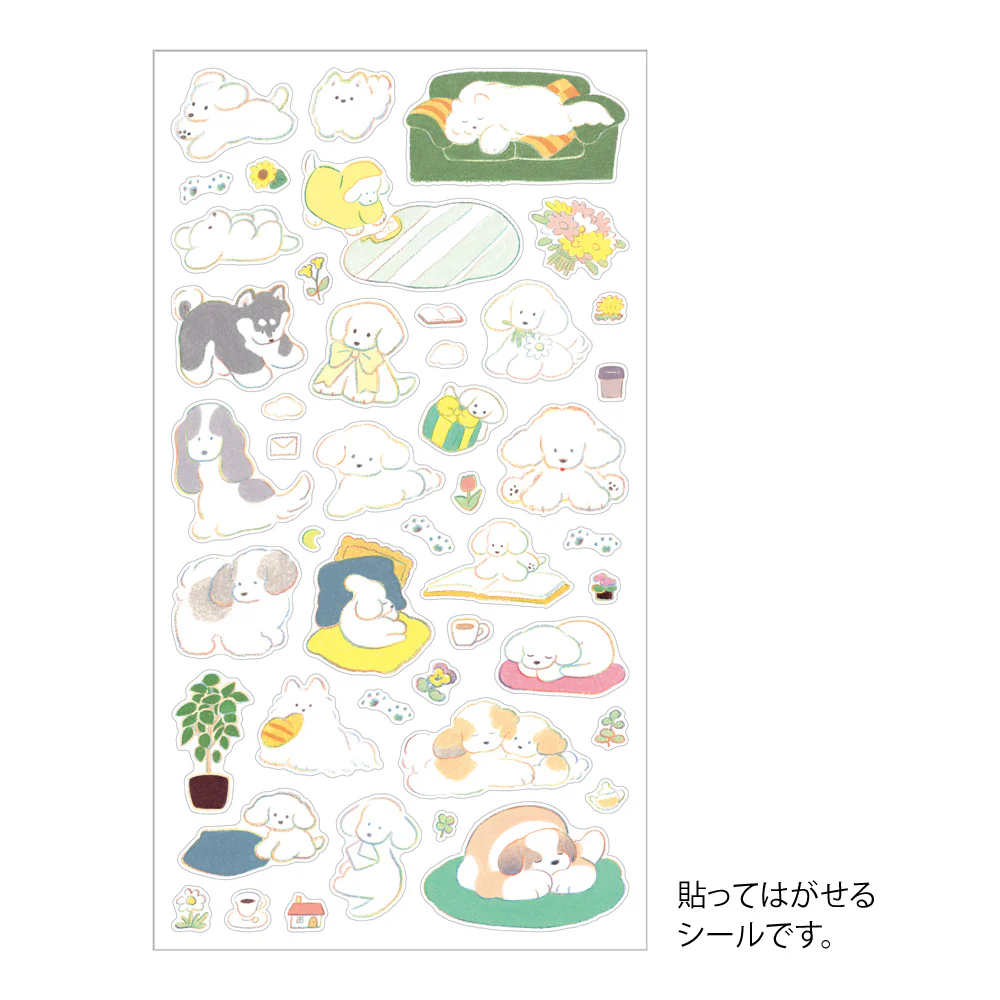 Midori Sticker [M] (1 Sheet) - Dog - Image 2