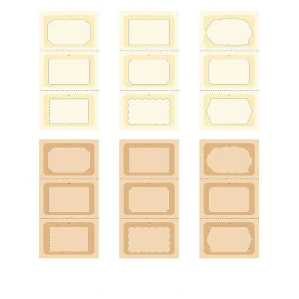 Midori Stickers Book For Paintable Stamp - Natural Colors - Image 3