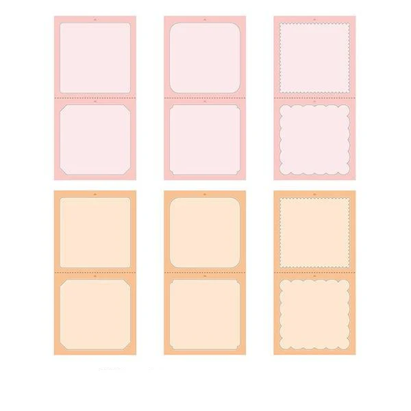 Midori Stickers Book For Pre-Inked Stamp - Warm Colors - Image 3