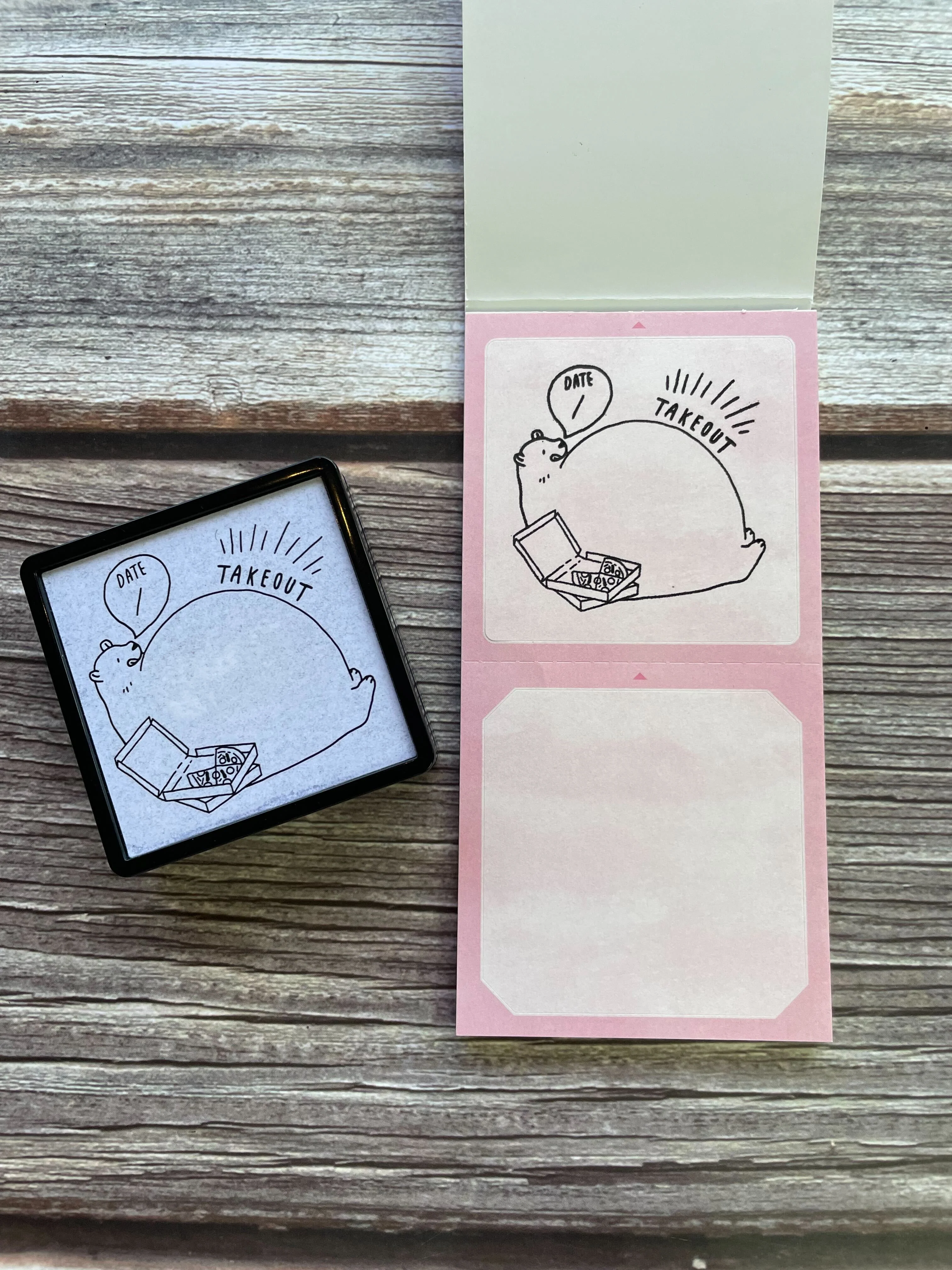 Midori Stickers Book For Pre-Inked Stamp - Warm Colors - Image 8