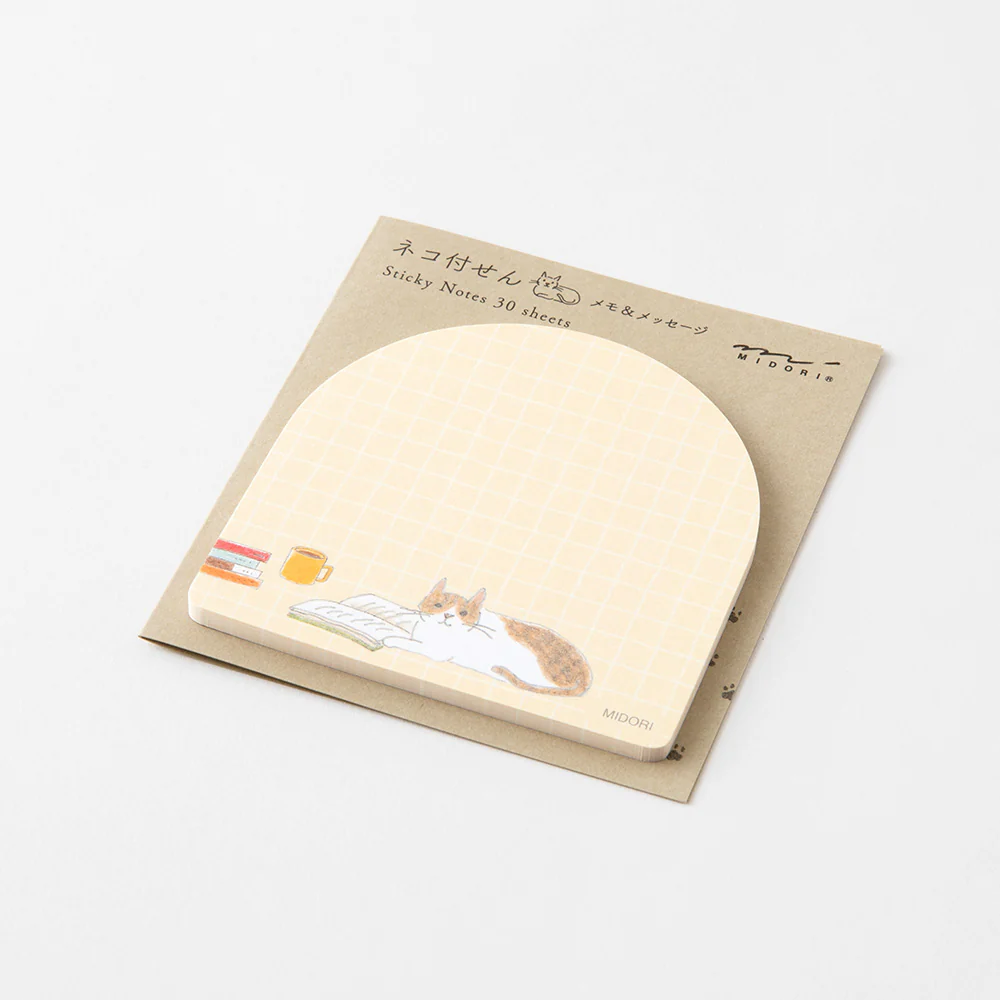 Midori Sticky Notes - Book and Cat - Image 4