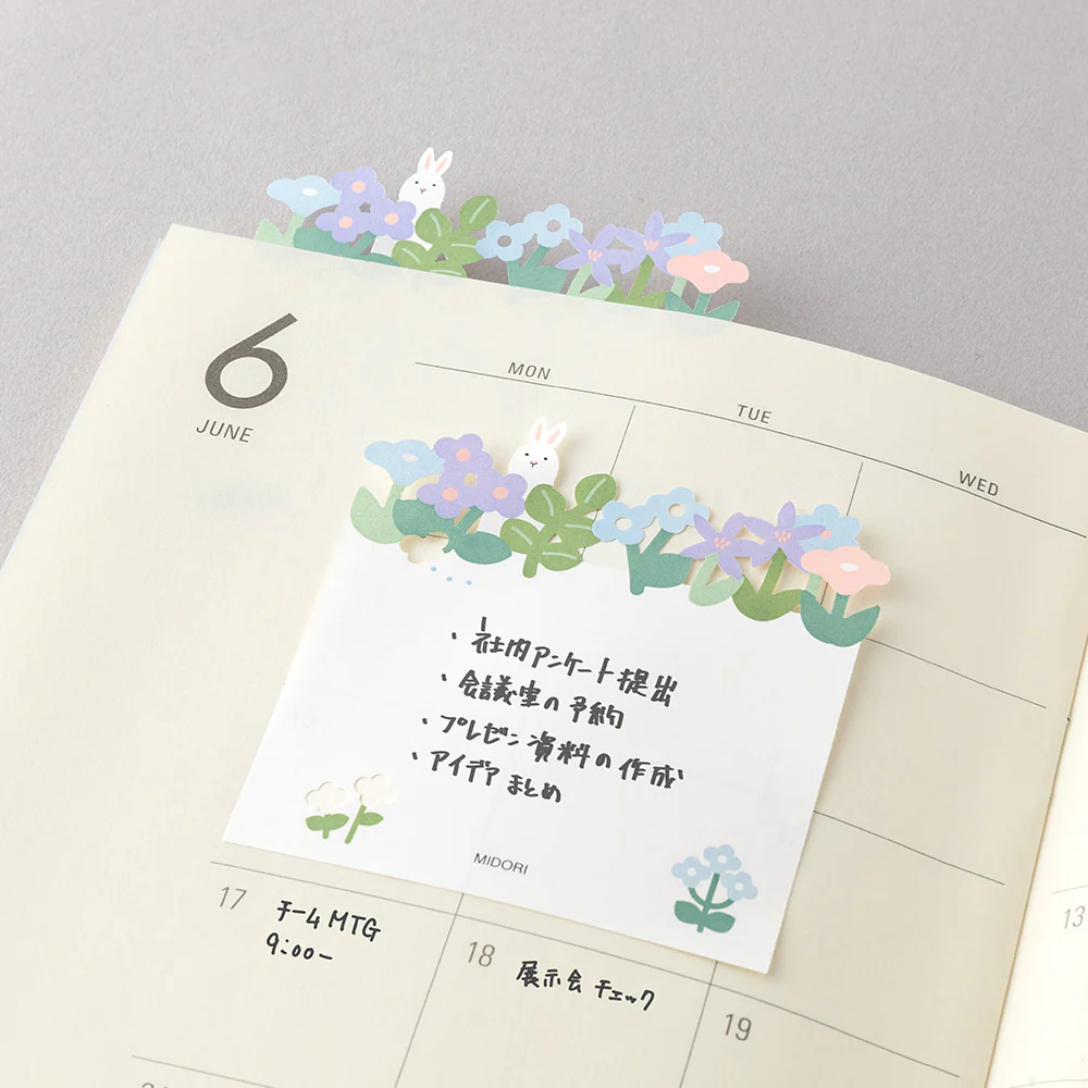 Midori Sticky Notes - Die Cutting Flower Garden - Image 6