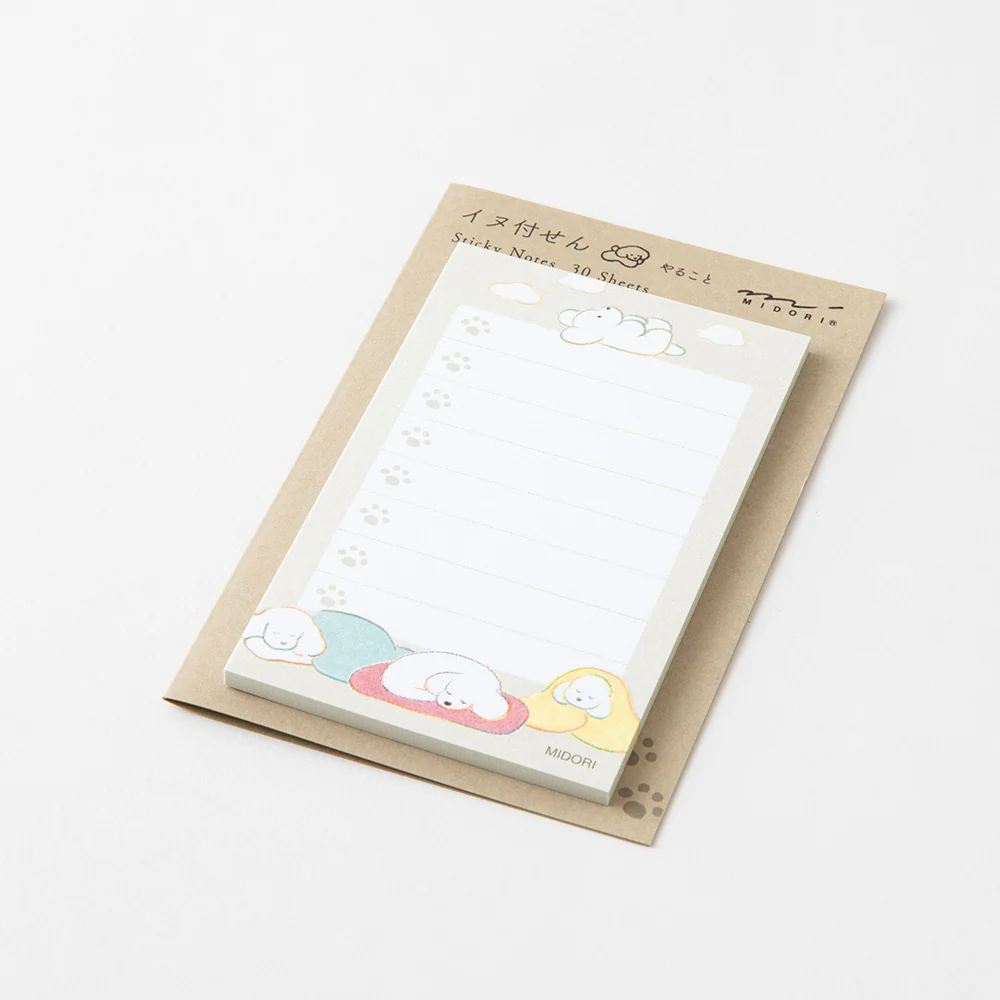 Midori Sticky Notes To Do - Dog Gray - Image 4