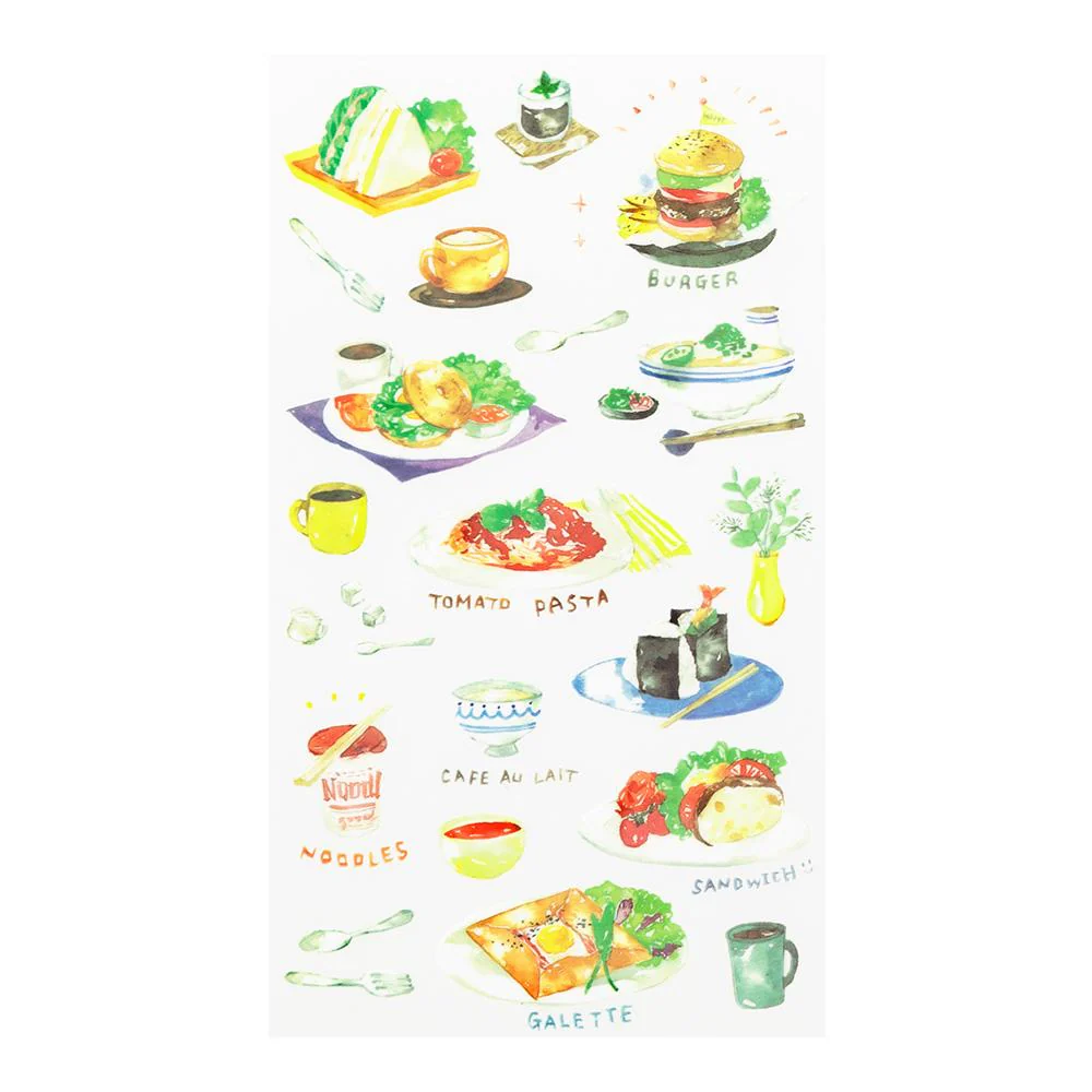 Midori Transfer Sticker - Lunch Motifs - Image 2