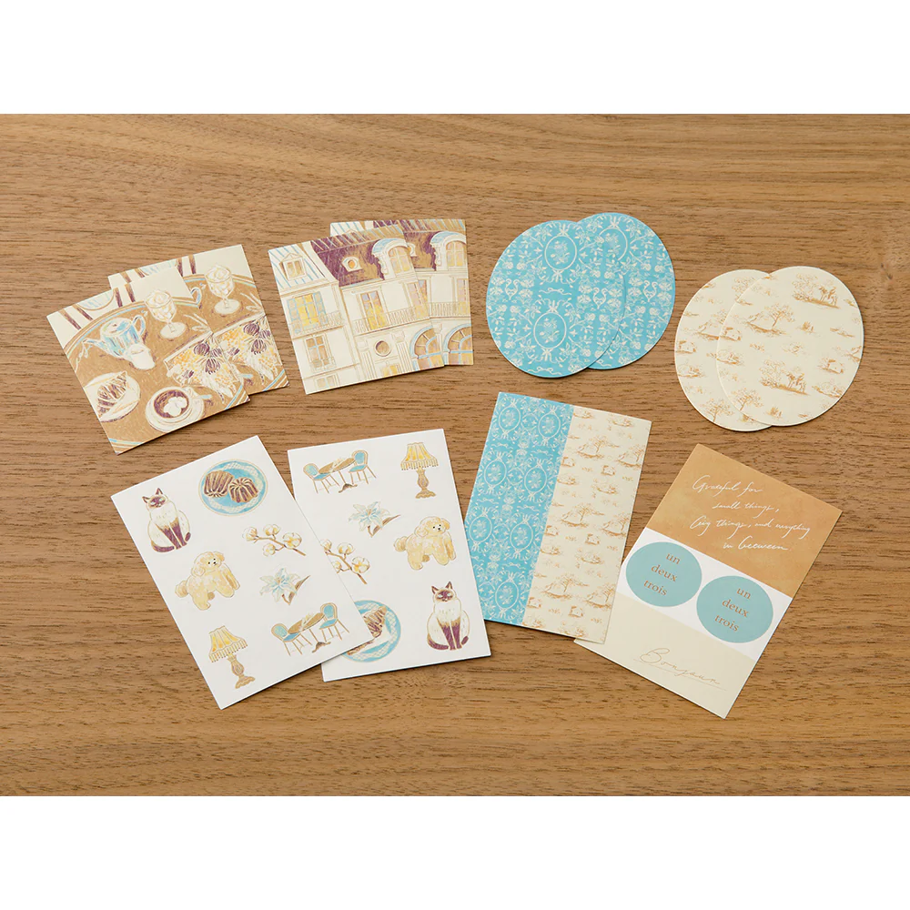 Midori Yuka Takamaru Decoration Stickers - Beige - Image 7