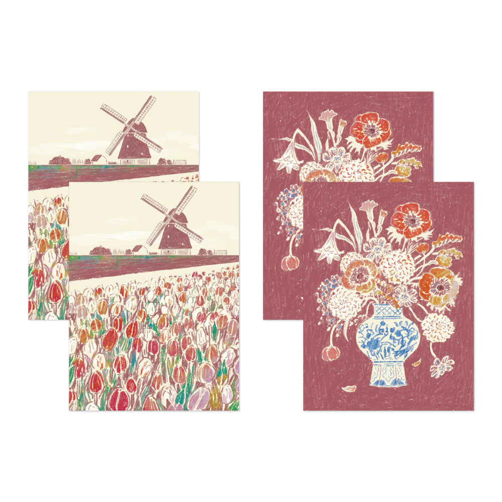 Midori Yuka Takamaru Decoration Stickers - Dark Red - Image 4