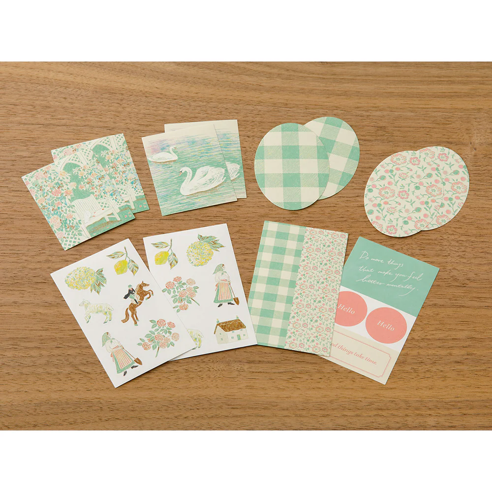 Midori Yuka Takamaru Decoration Stickers - Yellow Green - Image 7