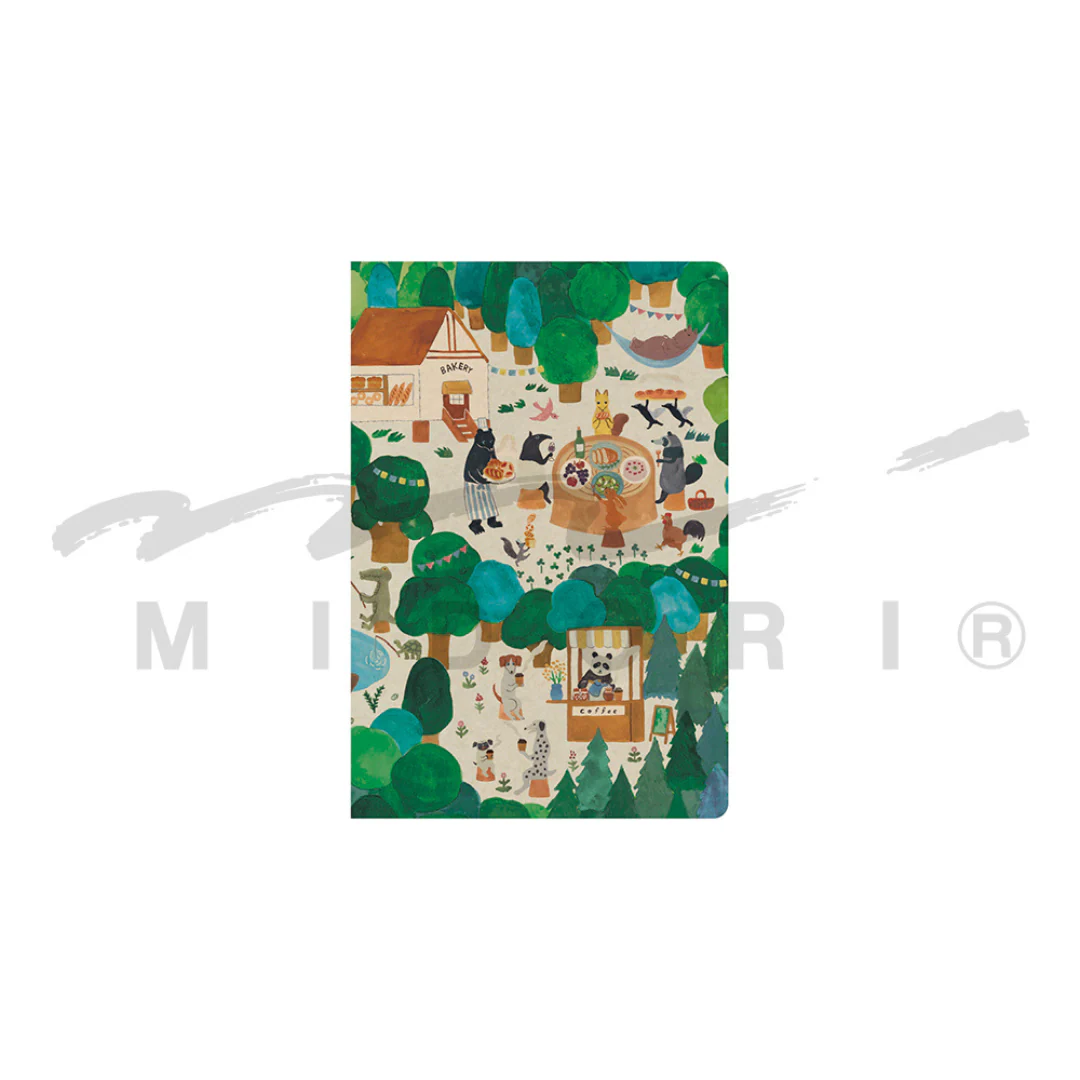 Midori Yuru Log Notebook [B6] - Forest Animal - Image 2