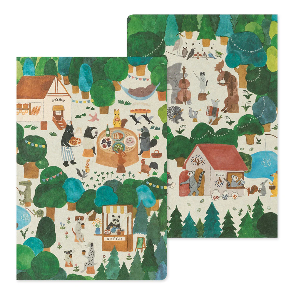 Midori Yuru Log Notebook [B6] - Forest Animal - Image 3