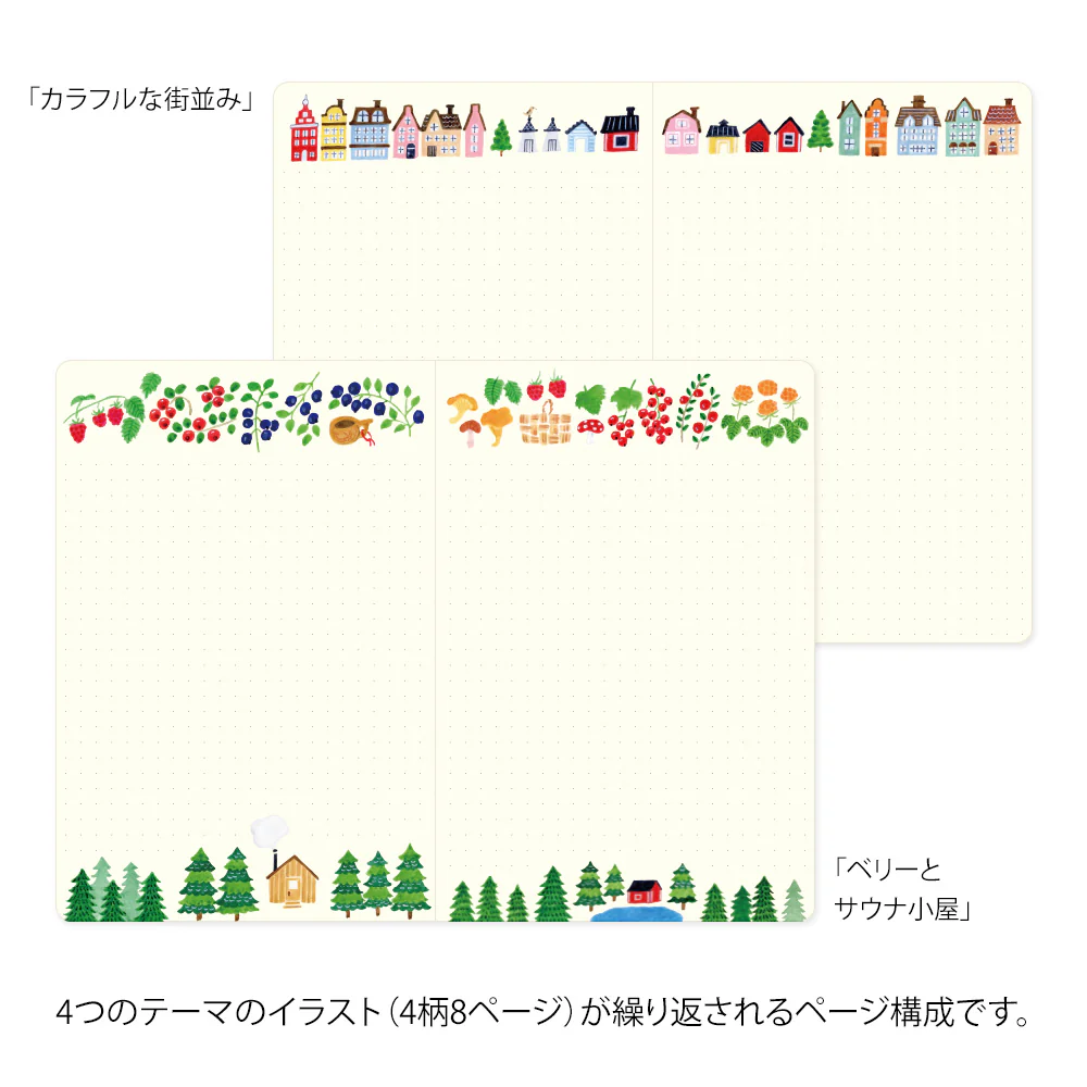 Midori Yuru Log Notebook [B6] - Scandinavia - Image 5