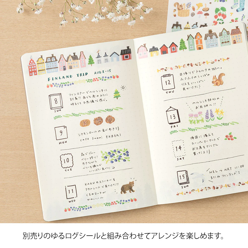 Midori Yuru Log Notebook [B6] - Scandinavia - Image 8