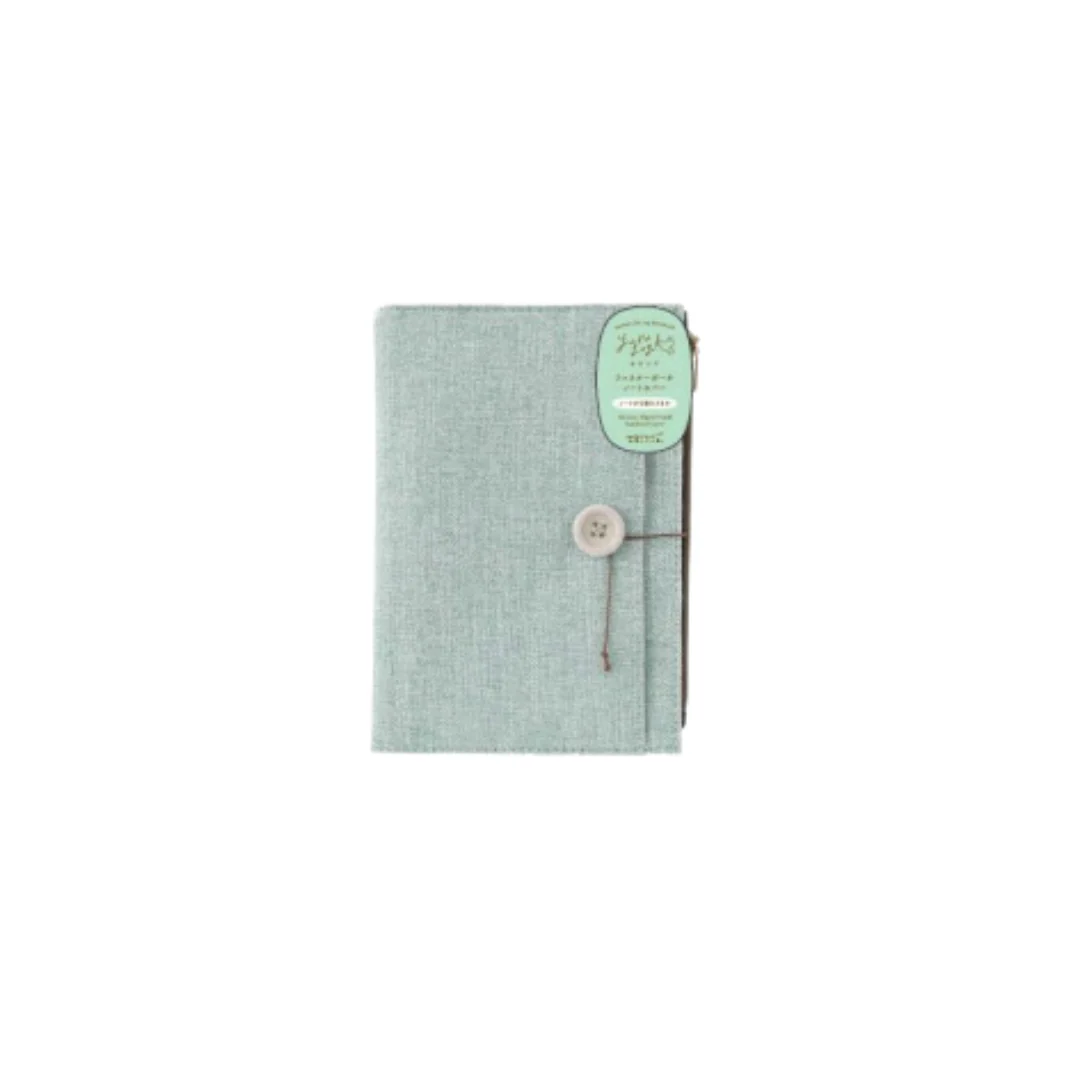 Midori Yuru Log Notebook Cover [B6] - Cloth Light Blue - Image 3