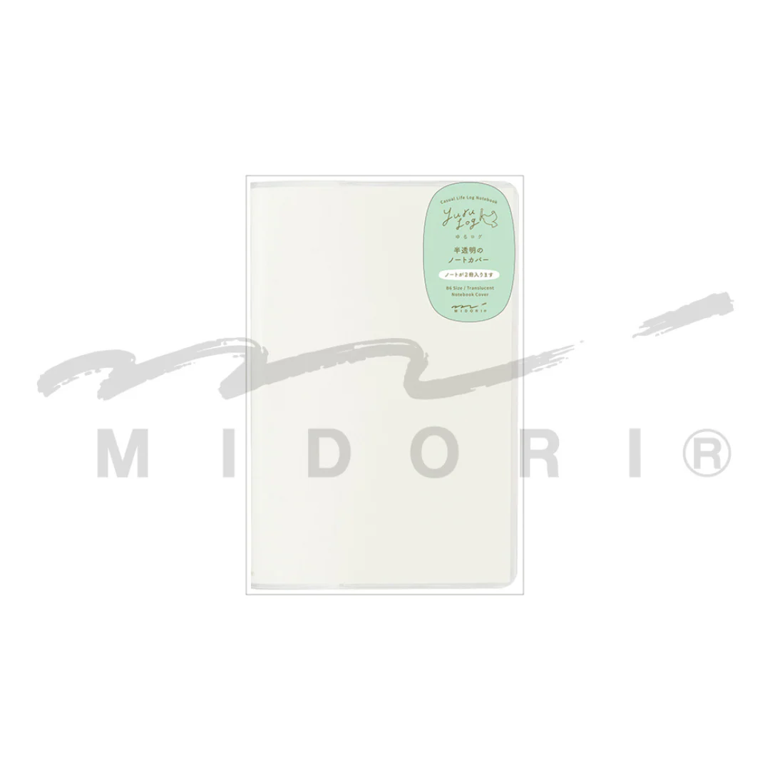 Midori Yuru Log Notebook Cover <B6> - PVC - Image 4