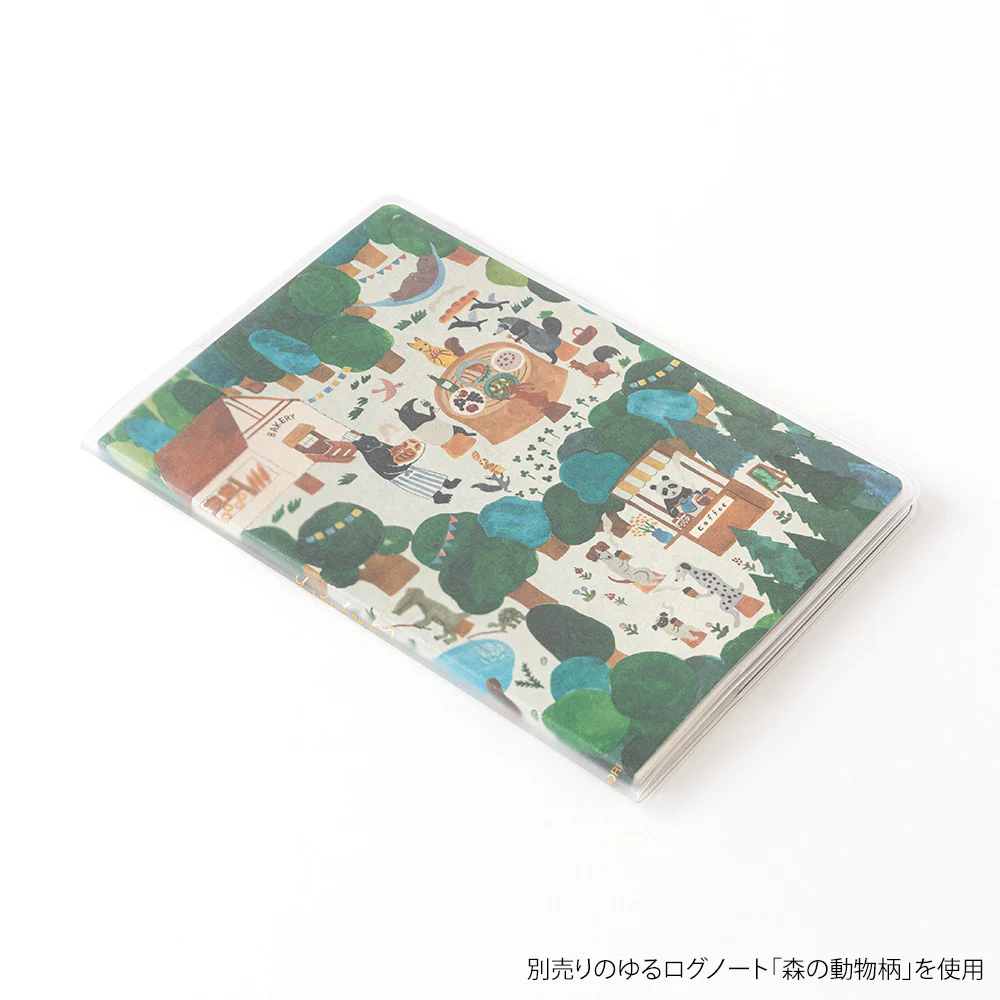 Midori Yuru Log Notebook Cover <B6> - PVC - Image 6