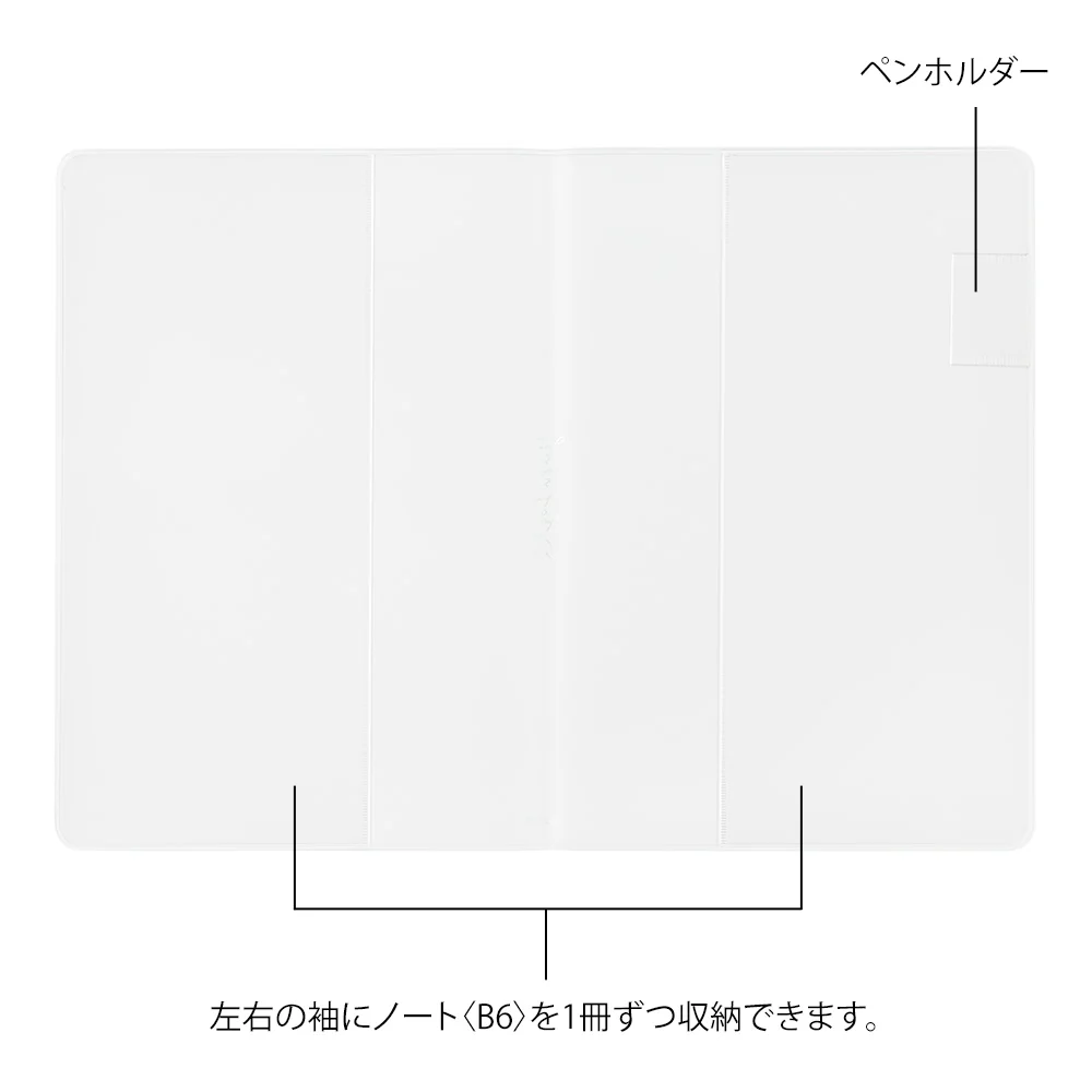Midori Yuru Log Notebook Cover <B6> - PVC - Image 7