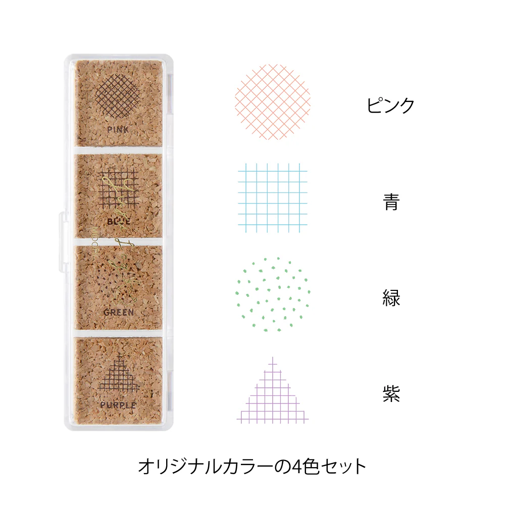 Midori Yuru Log Pre-inked Stamp - Geometry - Image 3