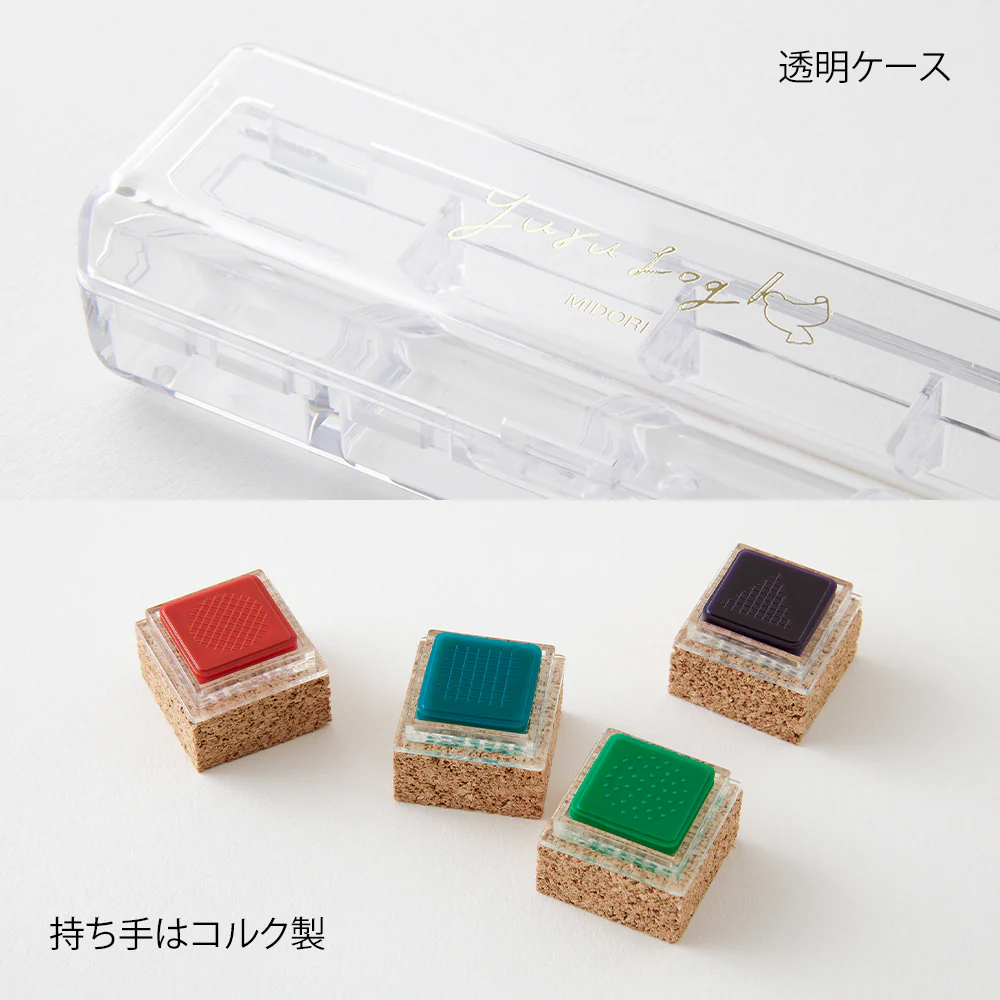 Midori Yuru Log Pre-inked Stamp - Geometry - Image 5