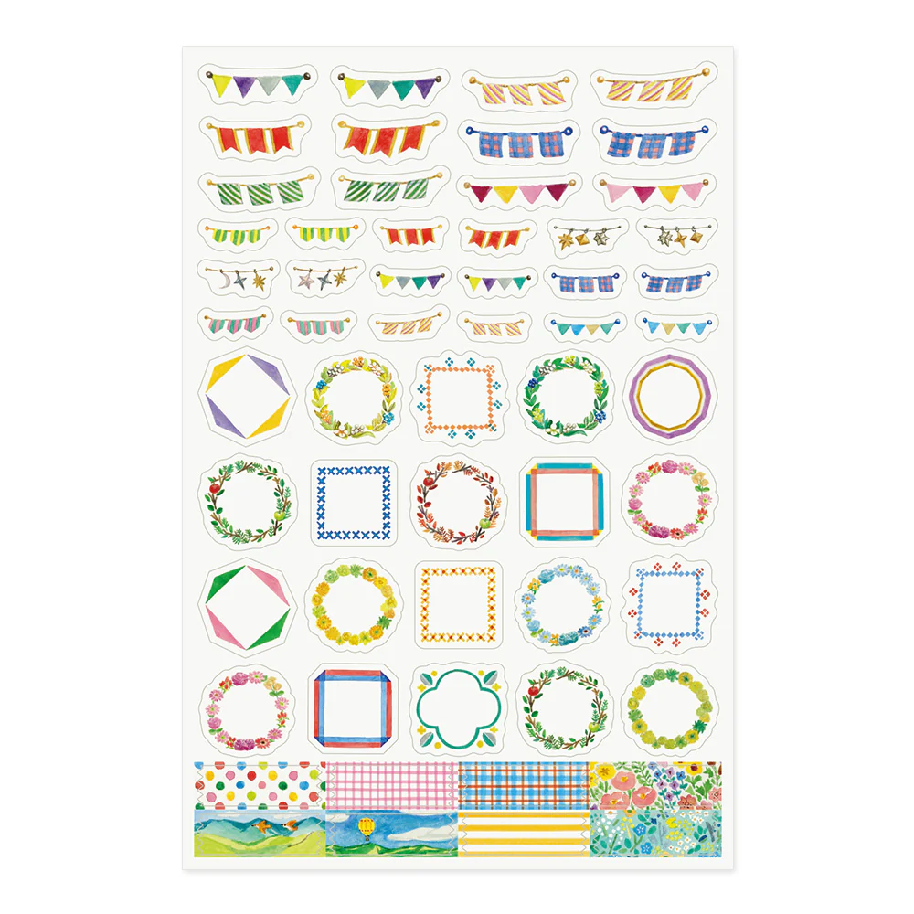Midori Yuru Log Sticker (1 Sheet) - Decoration - Image 2