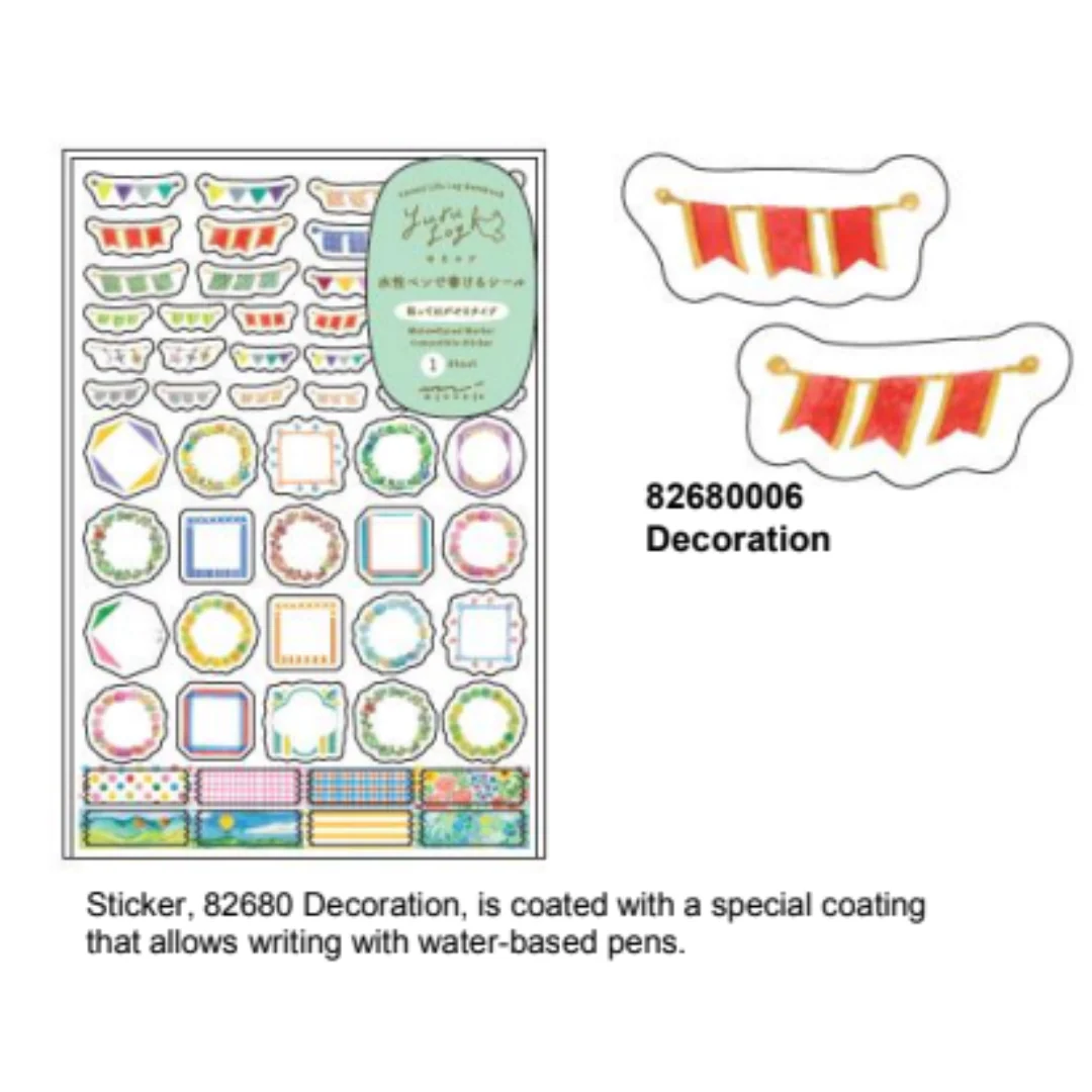 Midori Yuru Log Sticker (1 Sheet) - Decoration - Image 7