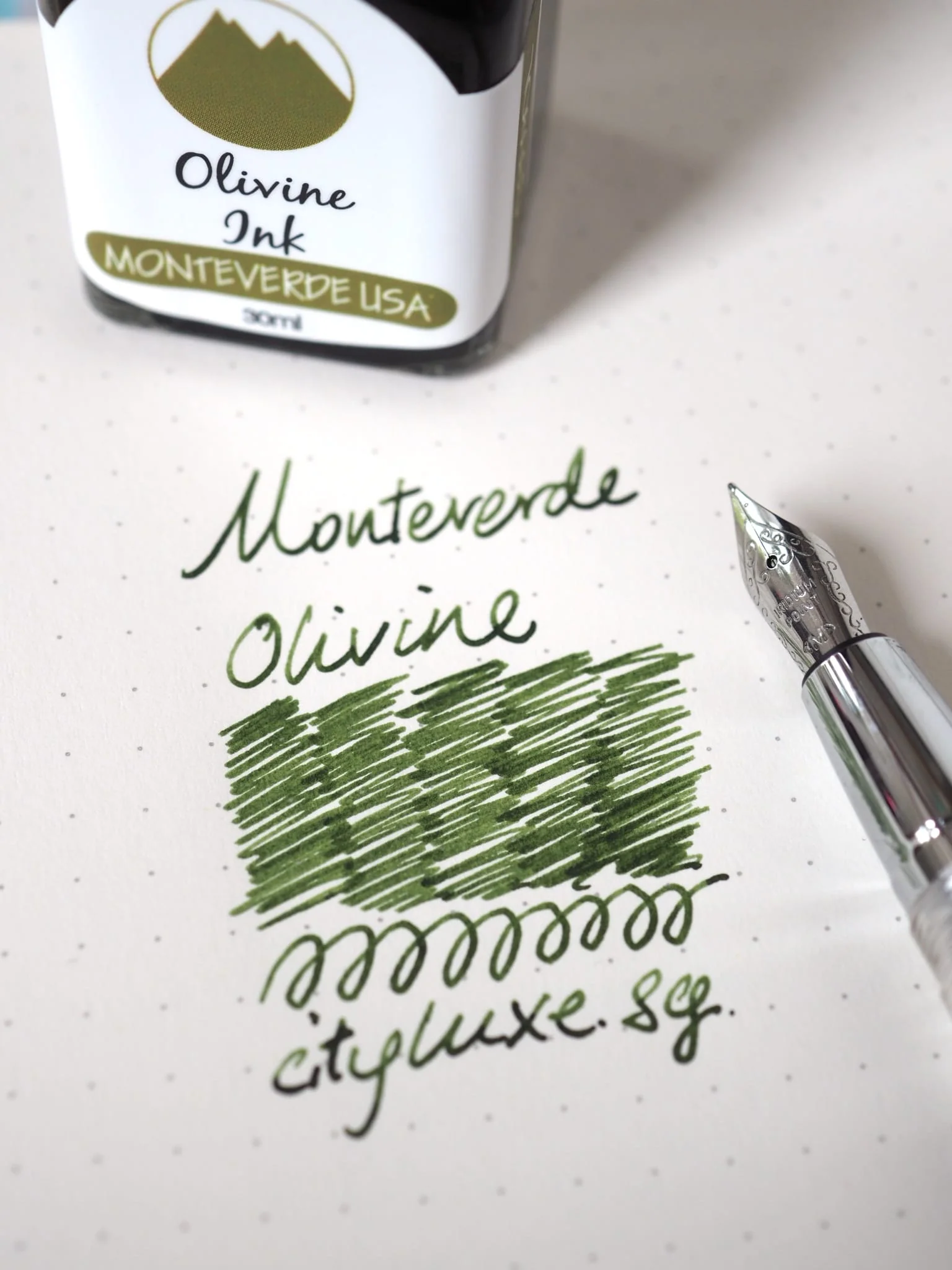 Monteverde 30ml Ink Bottle Olivine - Image 3