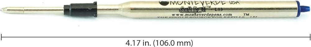 Monteverde Soft Roll Ballpoint Refill To Fit Lamy Ballpoint Pen Blue Black - Image 2