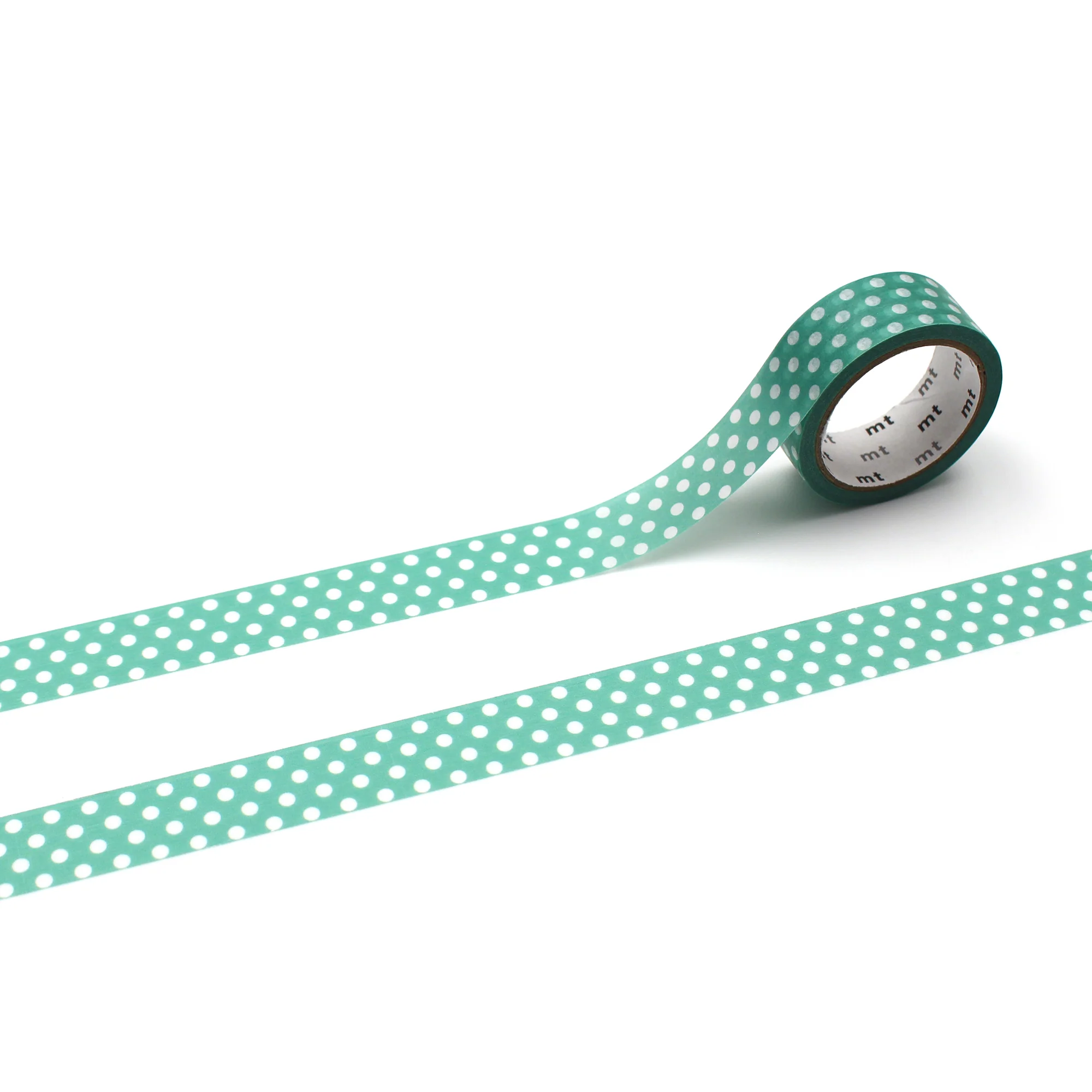 MT 1P Dot Washi Tape - Emerald Green - Image 2