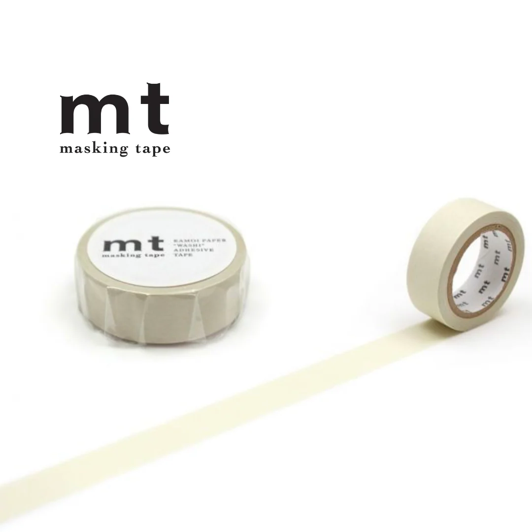 MT Masking Tape Basic Washi Tape Pastel - Ivory 7m