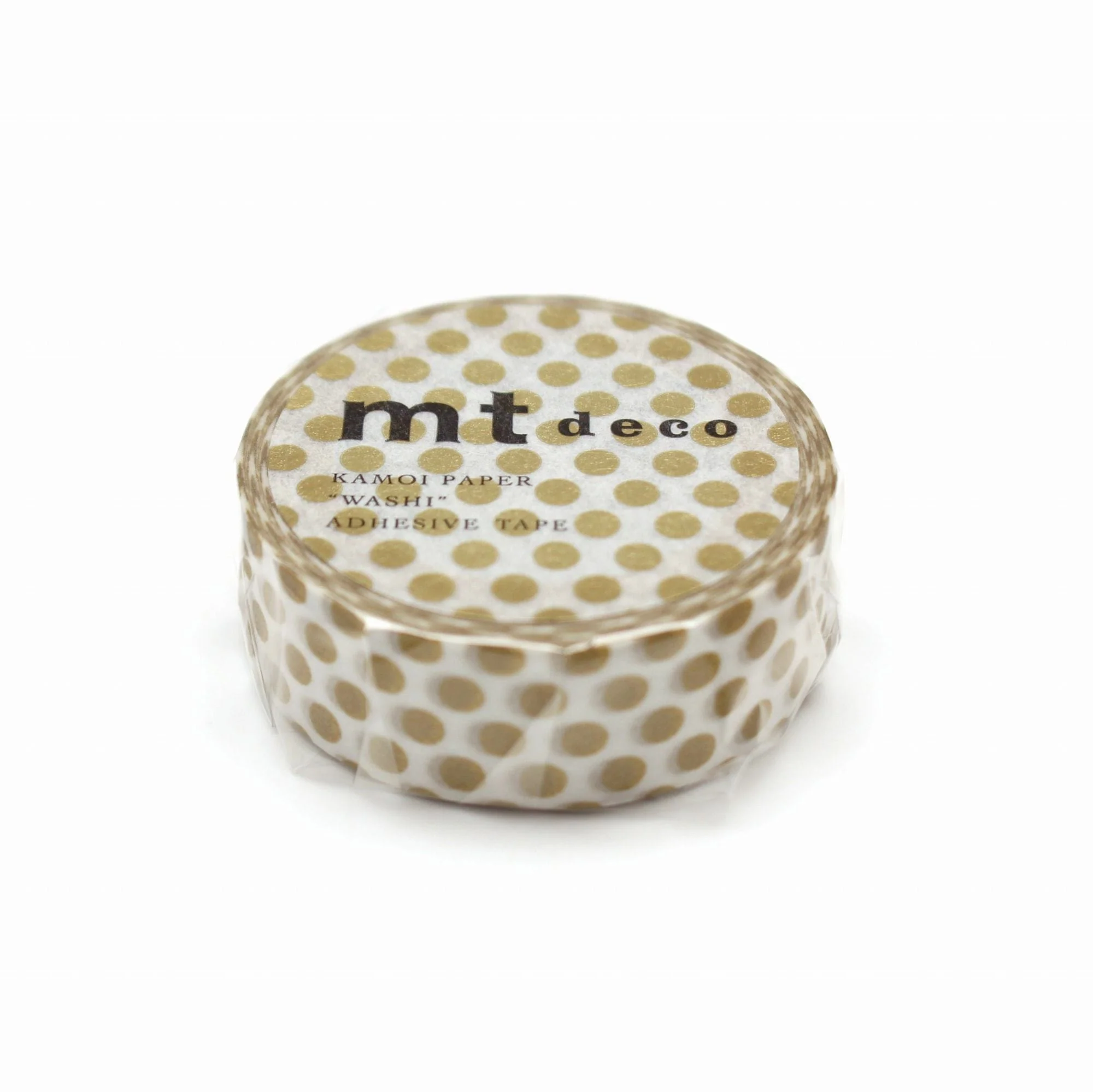 MT Masking Tape Deco Washi Tape - Dot Gold 2 - Image 3