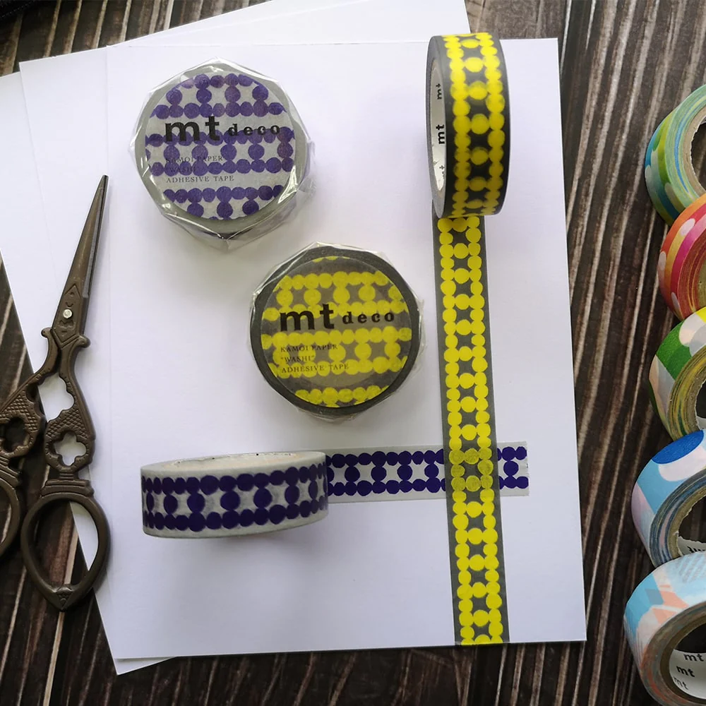 (DC) MT Deco Washi Tape Ladder Dot Yellow - Image 2