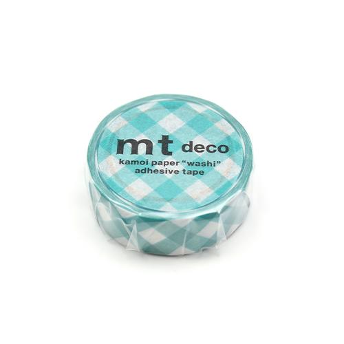 MT Deco Washi Tape - Thick Green Checkered - Image 3