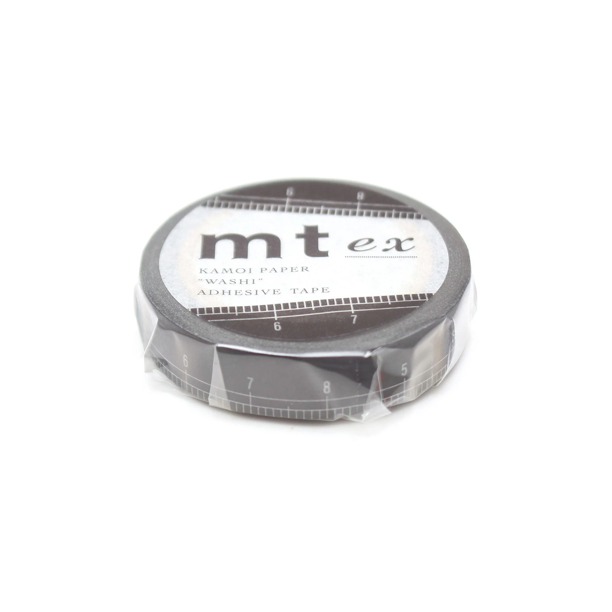 MT Masking Tape EX Washi Tape - Black Ruler - Image 3