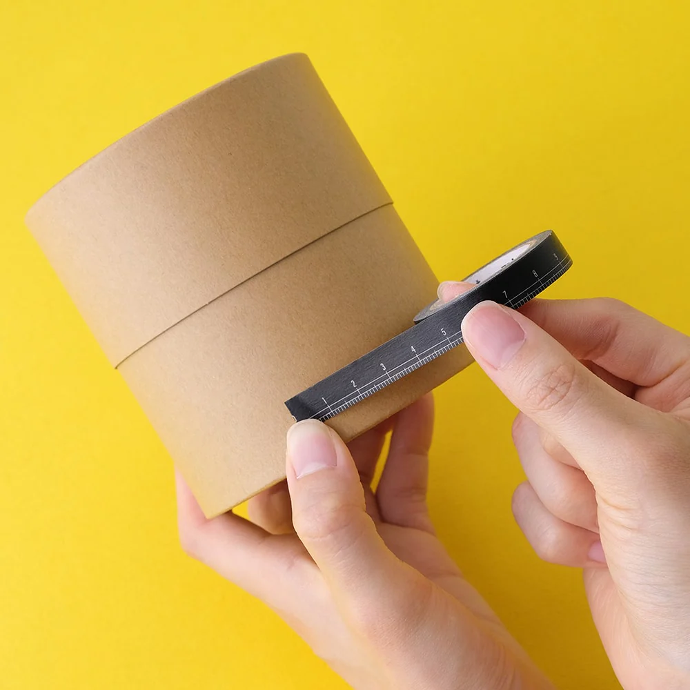 MT Masking Tape EX Washi Tape - Black Ruler - Image 4