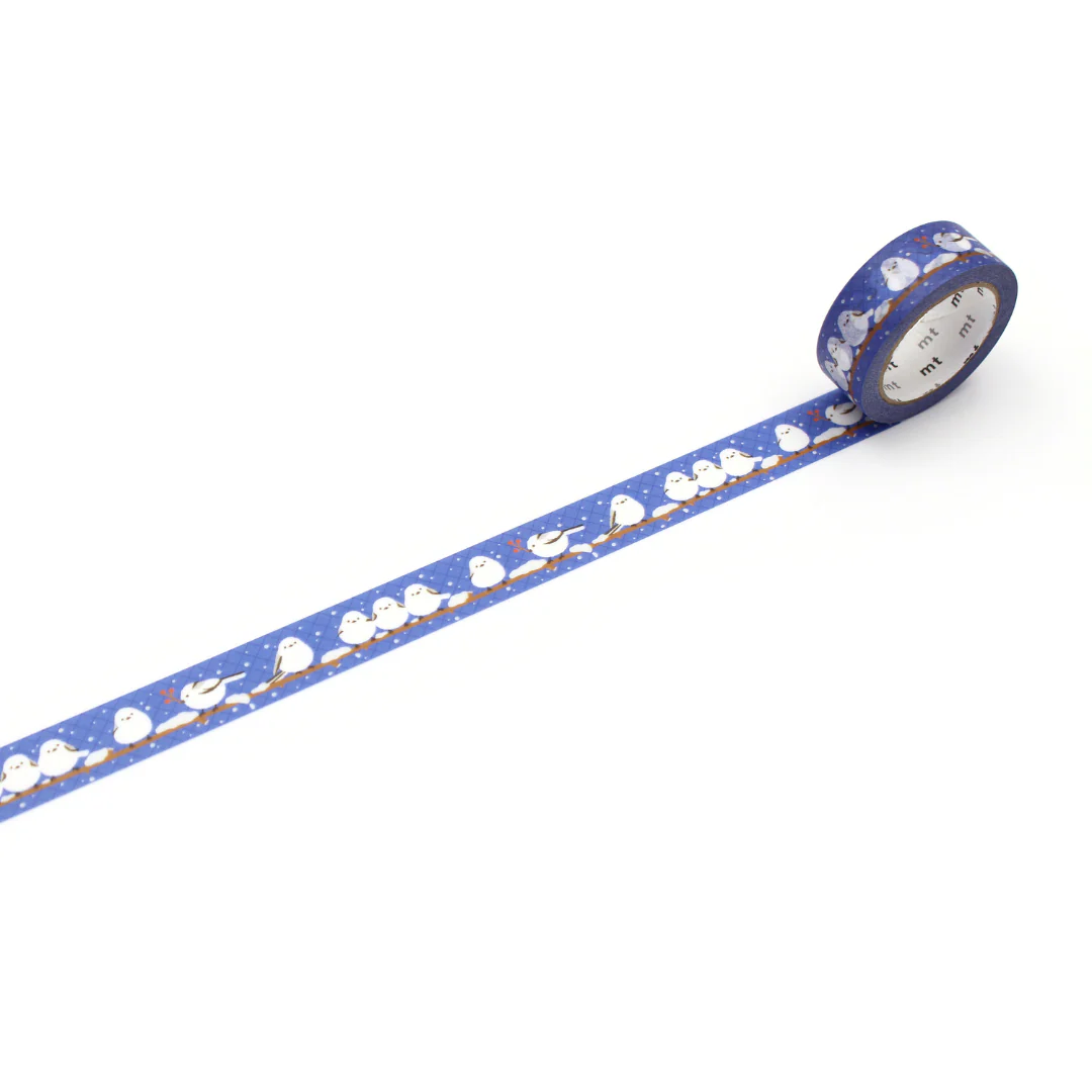 MT EX Washi Tape - Long-Tailed Tit Winter - Image 2