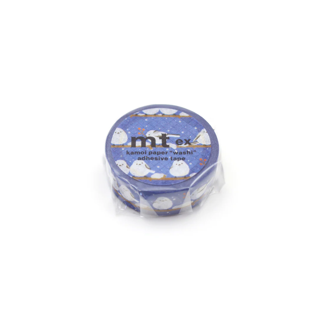MT EX Washi Tape - Long-Tailed Tit Winter - Image 3