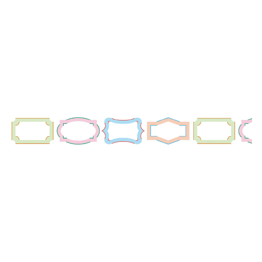 MT KakuKaku Washi Tape - Frame Label - Image 4