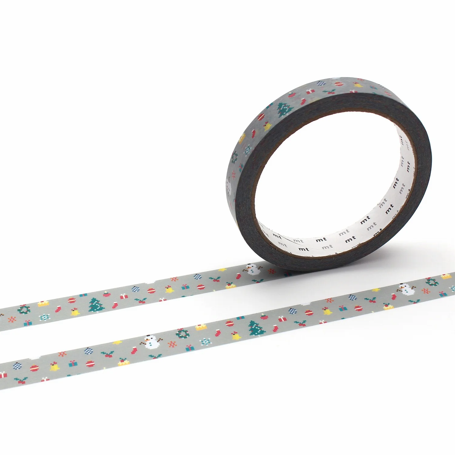 MT Large Core Strong Adhesive Tape - Pixel Christmas - Image 2