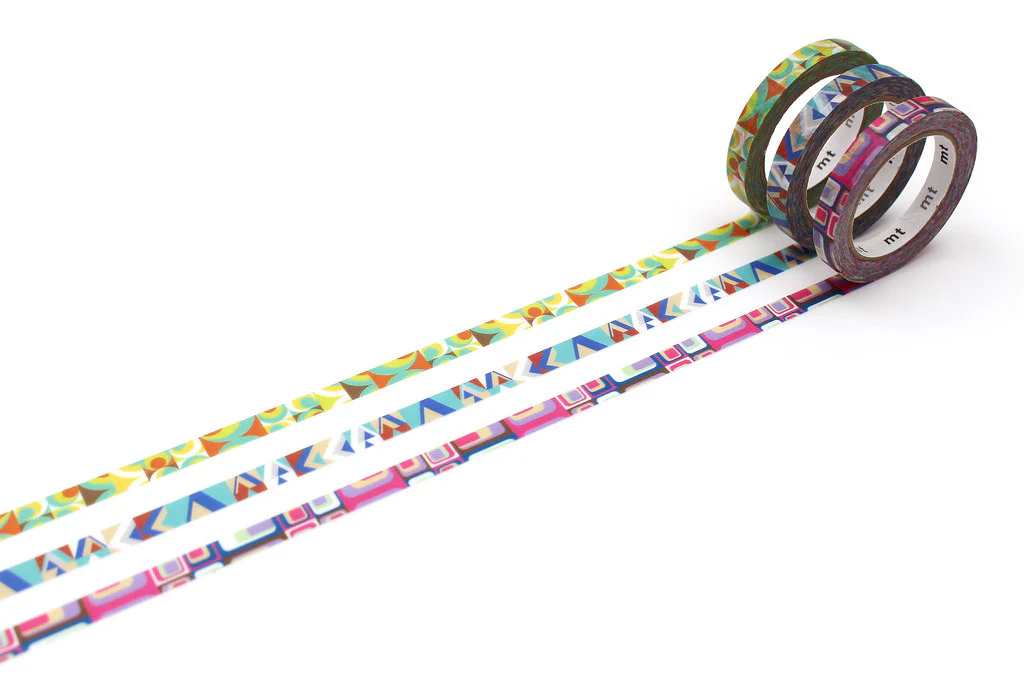 MT Slim Deco Washi Tape - Retro - Image 4