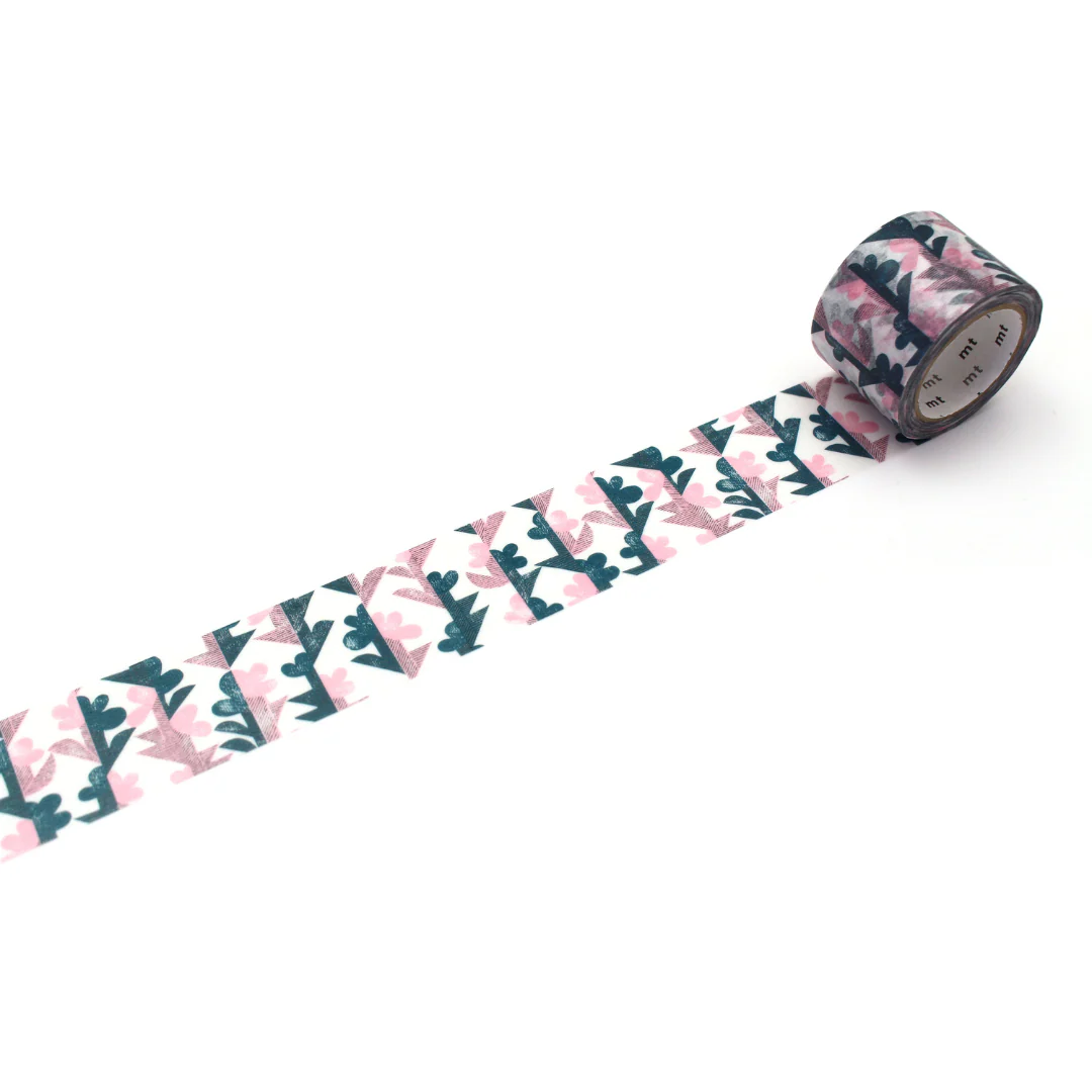 MT x Mina Perhonen Washi Tape - Twin Flower - Image 2