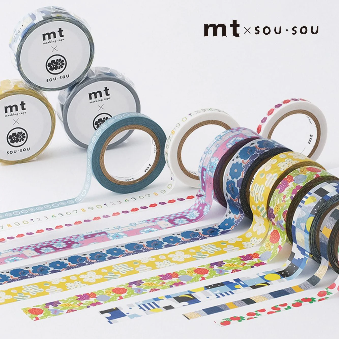 MT x SOU・SOU Washi Tape - Floral Embroidery - Image 4